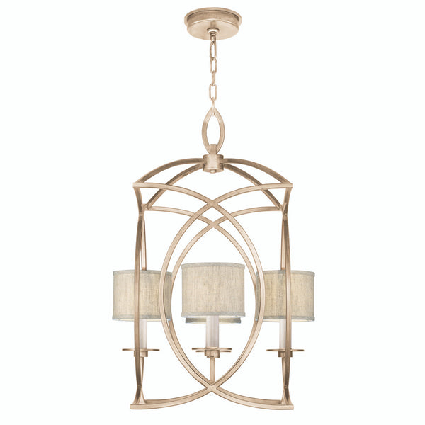 Chandelier, Square, 4-Light, Gold, 21.5"W (887740-31ST KEFA)