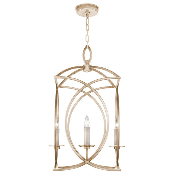 Chandelier, Square, 4-Light, Gold, 19.5"W (887740-3ST KEF9)