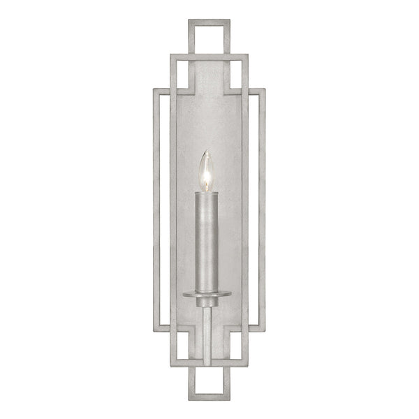 Wall Sconce, 1-Light, Silver Leaf, 22"H (889350-SF4 NKY2)