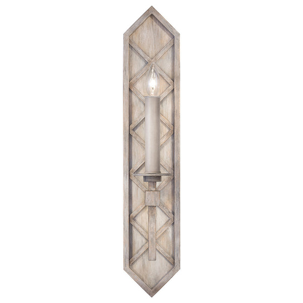 Wall Sconce, 1-Light, Weathered Griege Patina, 25"H (889550-2ST KEDD)