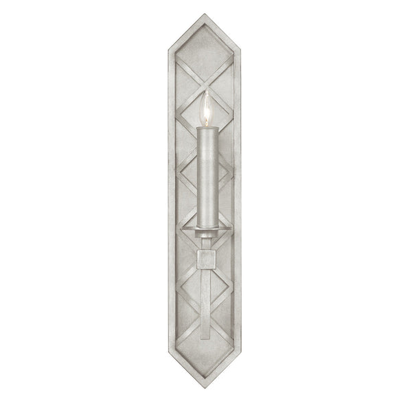 Wall Sconce, 1-Light, Silver Leaf, 25"H (889550-SF4 NKY6)