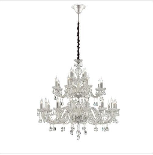 28 Light Chandelier with Clear Crystal Shade