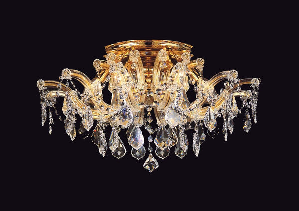 4 Lights Maria Theresa crystal chandelier dressed with clear crystal