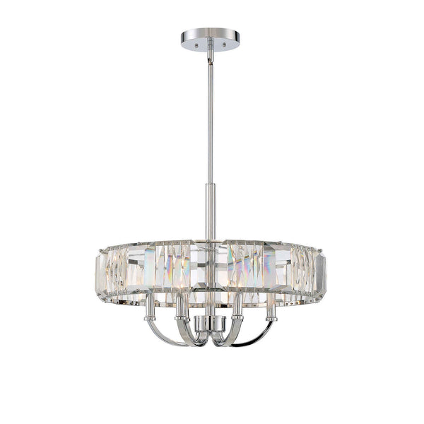 Chrome Six-Light Pendant