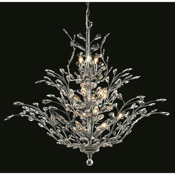 Chrome Chandelier with Royal Cut Crystal