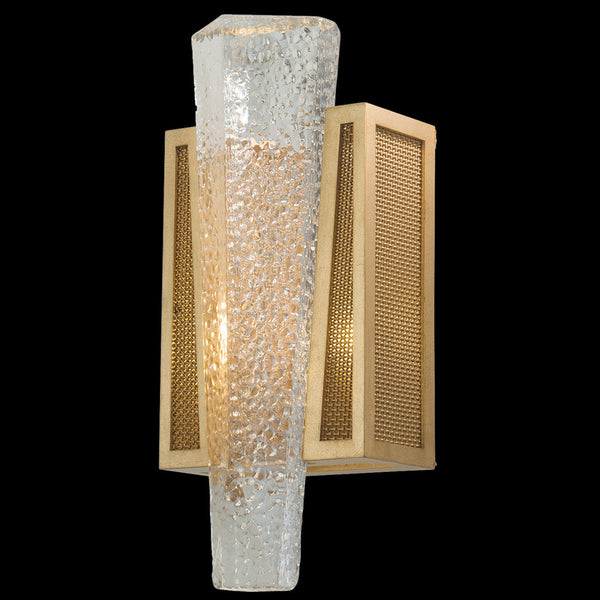 Wall Sconce, 1-Light, Gold, Metal Mesh Shade, 15"H (891150-22ST KDG5)