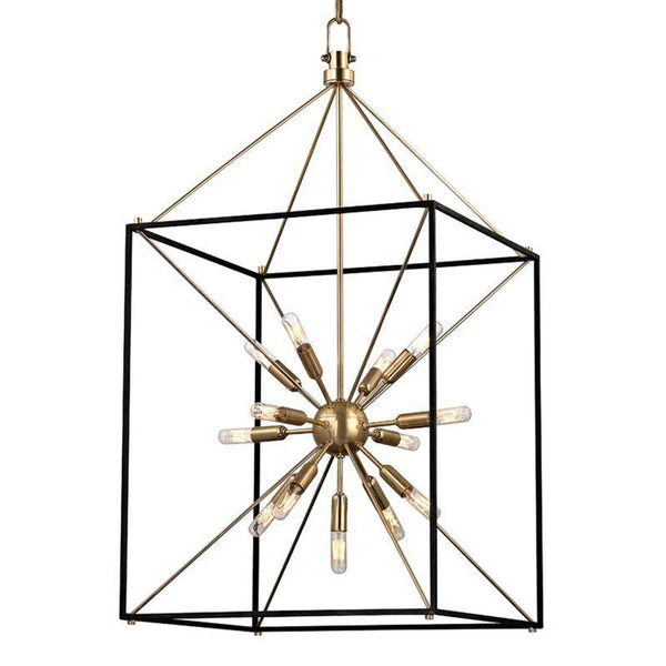 Chandelier, 13-Light, Aged Brass, 20.25"W (8920-AGB 9WDLA)