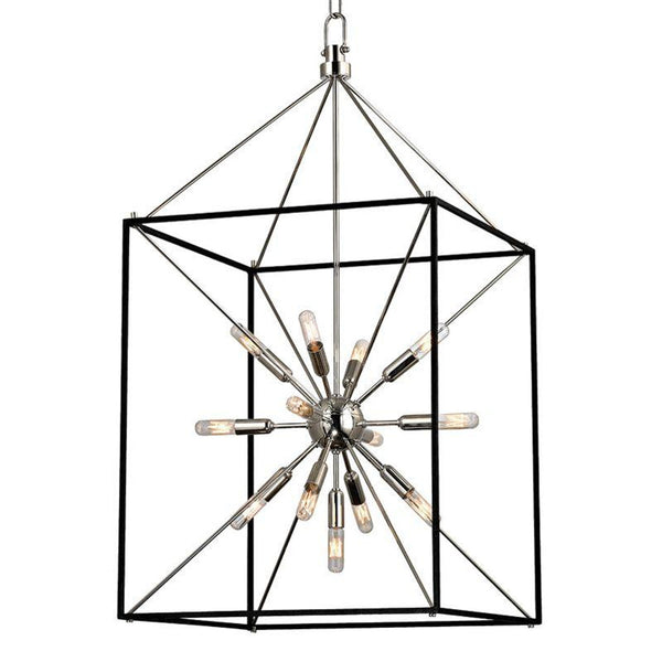 Chandelier, 13-Light, Polished Nickel, 20.25"W (8920-PN 9WDLC)