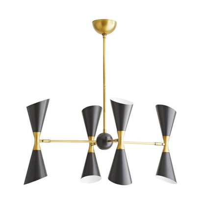 Fuentes 8-Light Chandelier in Antique Brass