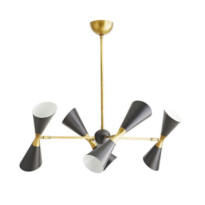 Fuentes 8-Light Chandelier in Antique Brass