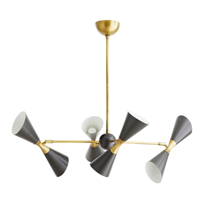 Fuentes 8-Light Chandelier in Antique Brass