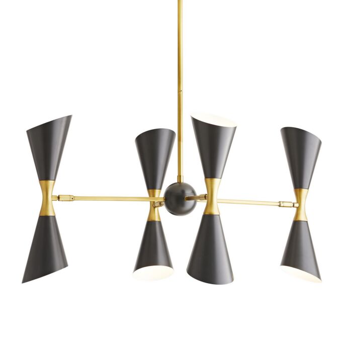 Fuentes 8-Light Chandelier in Antique Brass