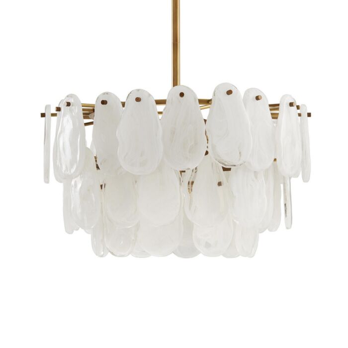 Leon 3-Light Chandelier in Antique Brass