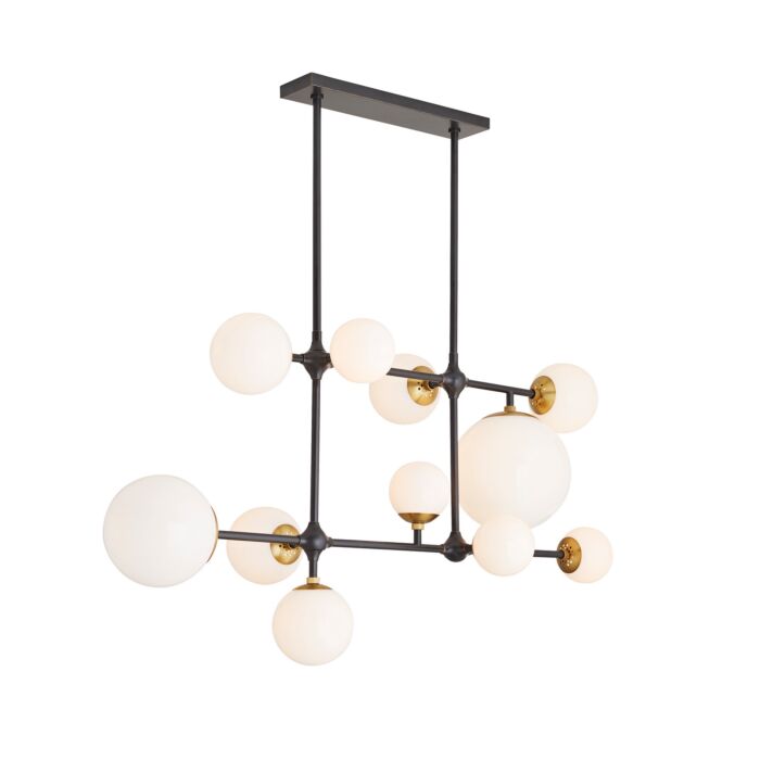 Hilliard 11-Light Chandelier in Bronze