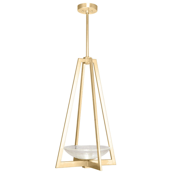 Pendant, Square, 2-Light, Gold Leaf, 17.5"W (896040-2ST KHAL)