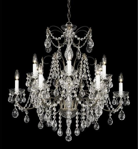 12-Light Clear Heritage Handcut Crystal Chandelier