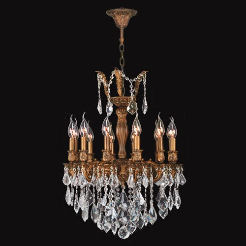 Gold Twelve-Light Chandelier