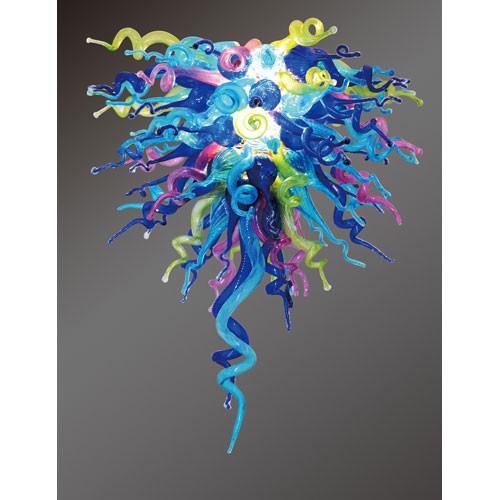 Art Glass Colorful Classic Wonders of the Sea Large Chandelier