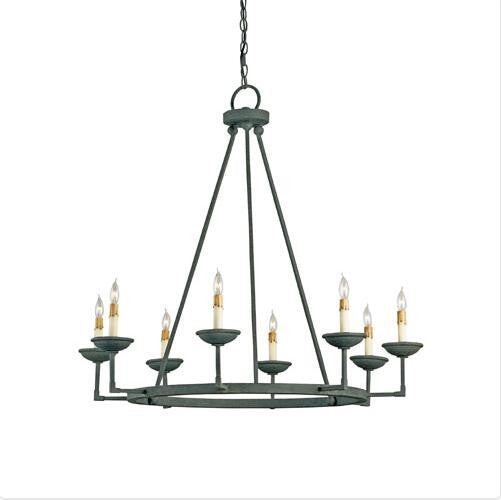 Black Eight-Light Ormewood Chandelier