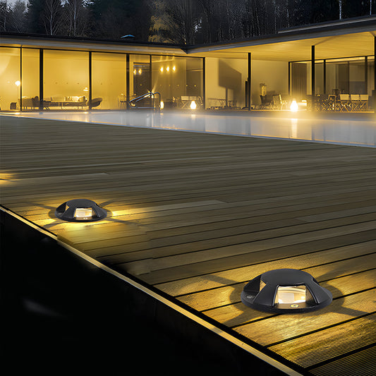 Outdoor Waterproof Horizontal Deck Stair Ground Lights Side-Emitting Low Voltage Step light for Pathways & Stairs