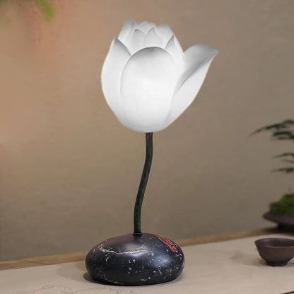 Short Fancy Lotus Aesthestics LED Flower Floor Lamp