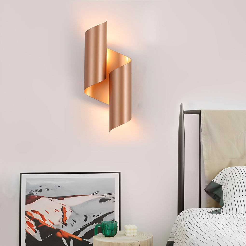 2pcs Symmetrical Creative Up And Down Lighting Modern Wall Light Fixture