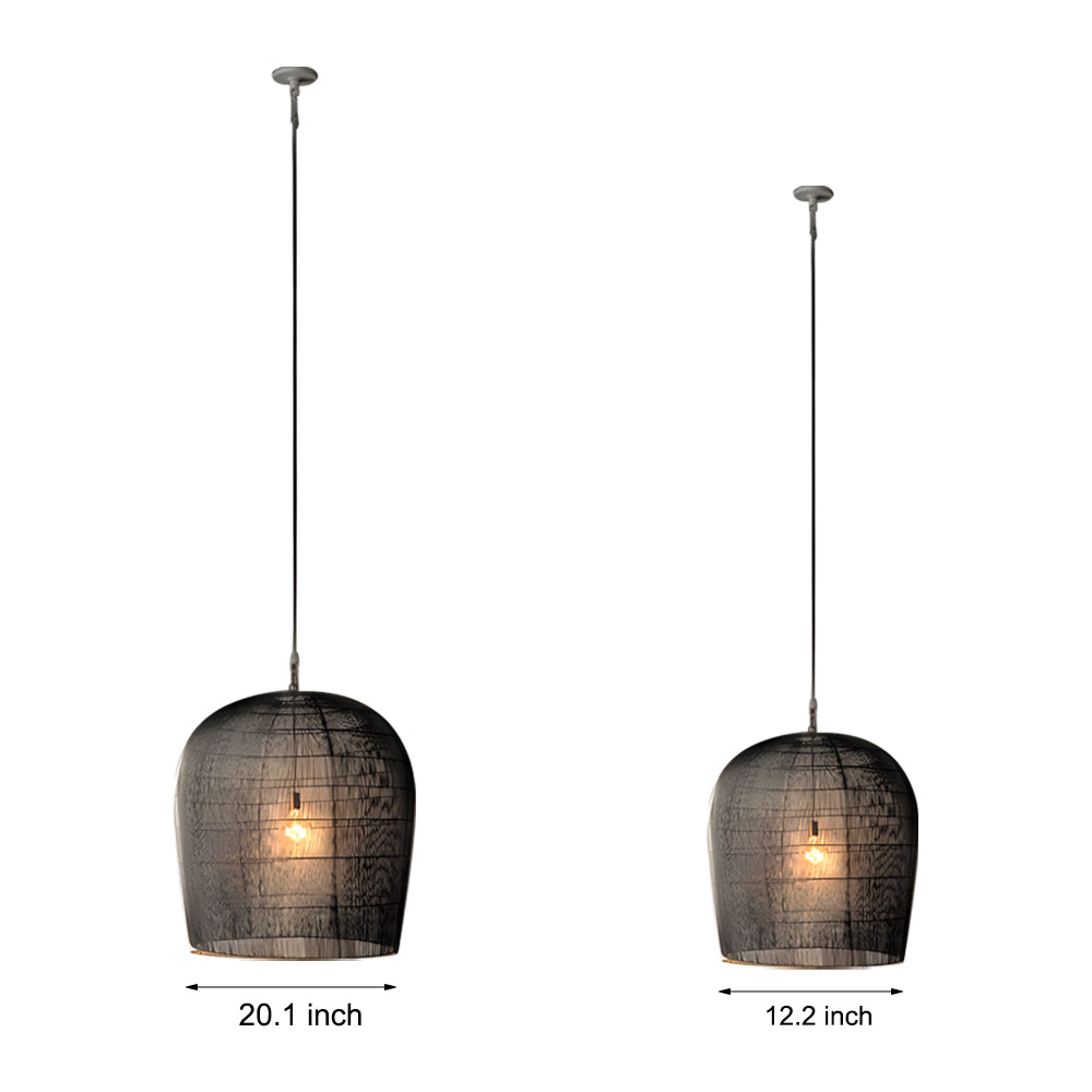 Simple Iron Woven Wabi-Sabi Zen Lanterns Japanese Style Chandelier