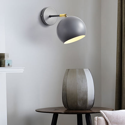 Adjustable Hemispherical Nordic Plug in Wall Lamp Wall Sconce Lighting