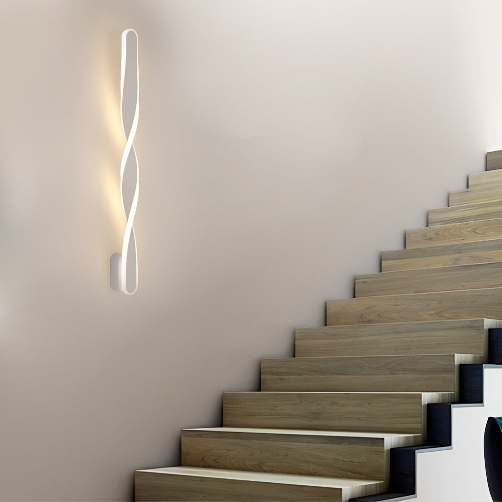 Spiral Long Strip LED 29W Minimalist Ins Wall Lamp Wall Sconce Lighting