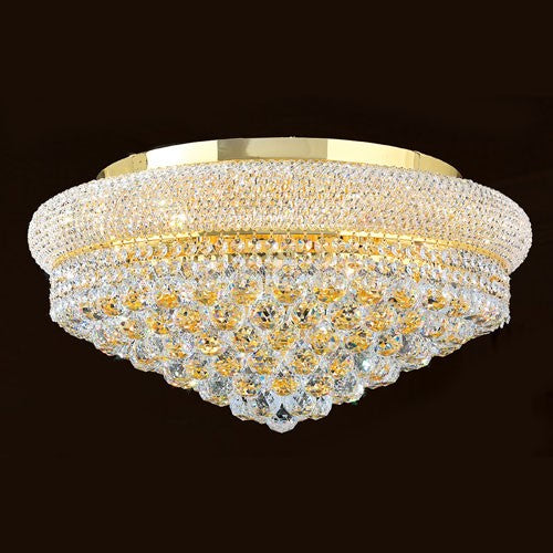 Corp Empire 12-Light Gold Finish with Clear-Crystals Ceiling-Light