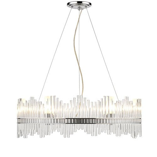 Chrome Six-Light Chandelier