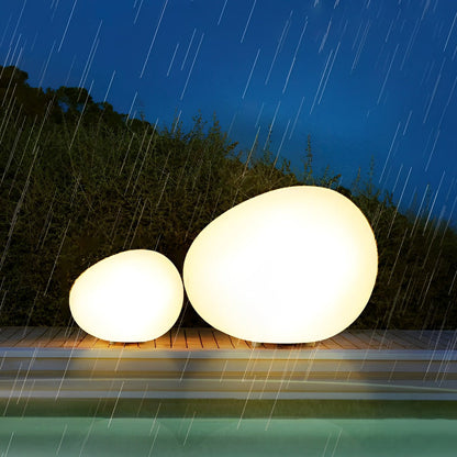 Cobblestone Shaped LED 3 Step Dimming Modern Outdoor Lights Lawn Lamp