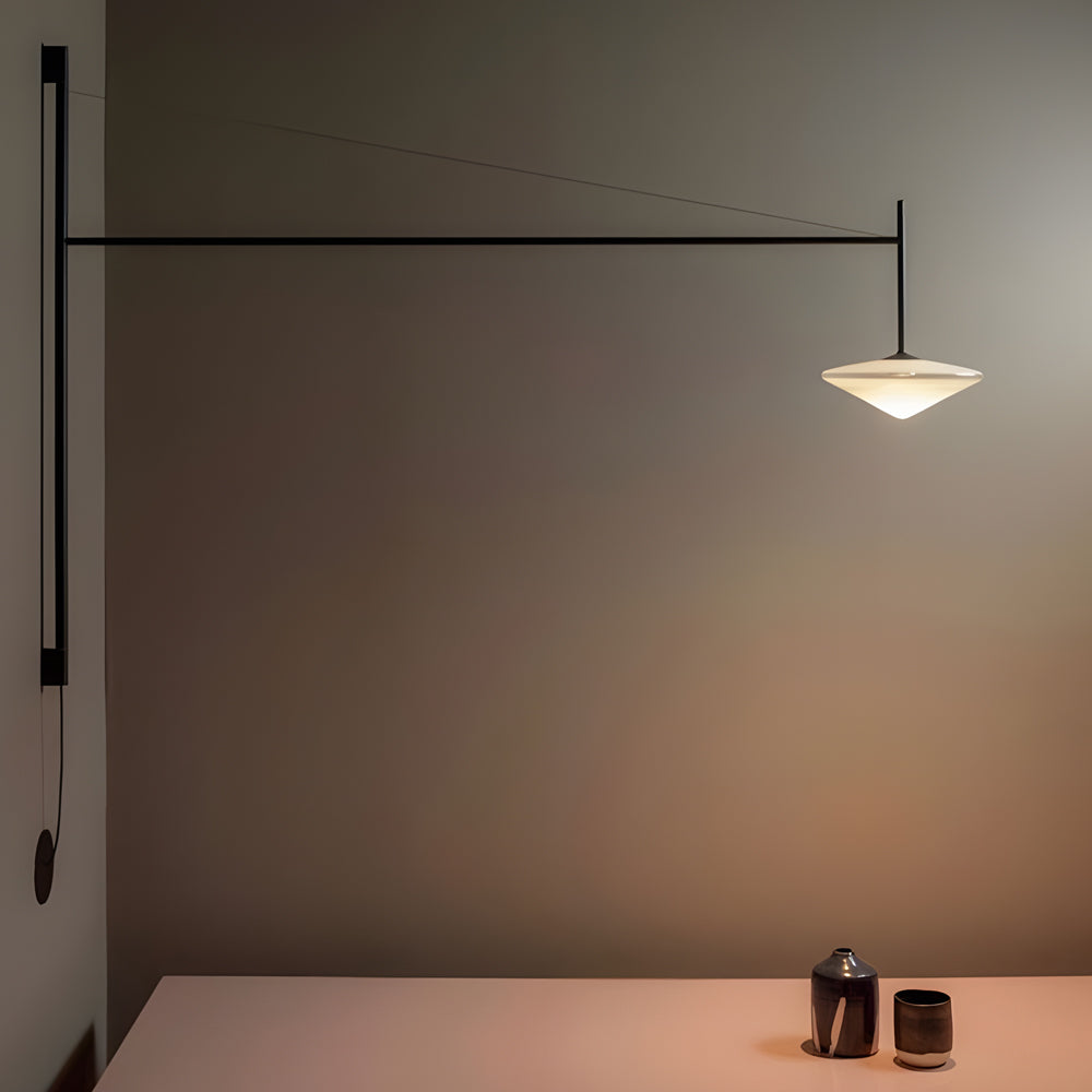 Minimalist Metal Long Pole Arm Tempo LED Wall Sconce