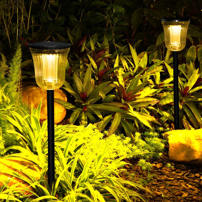 2Pcs Round Waterproof LED Intelligent Motion Sensor Solar Lawn Lights