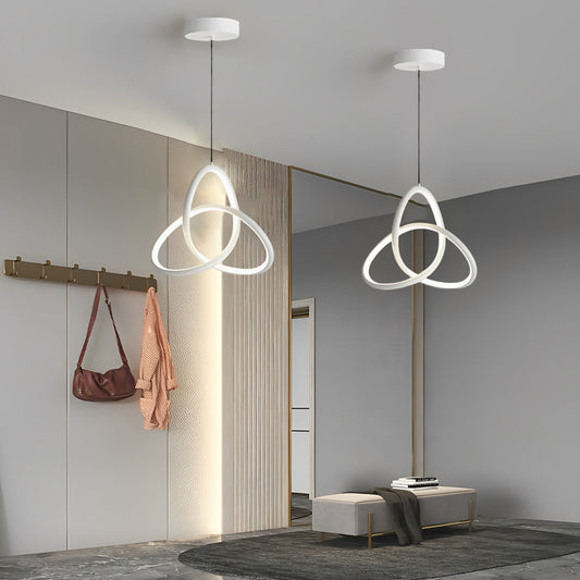 Circular Rings Creative Three Step Dimming LED Modern Chandelier Light