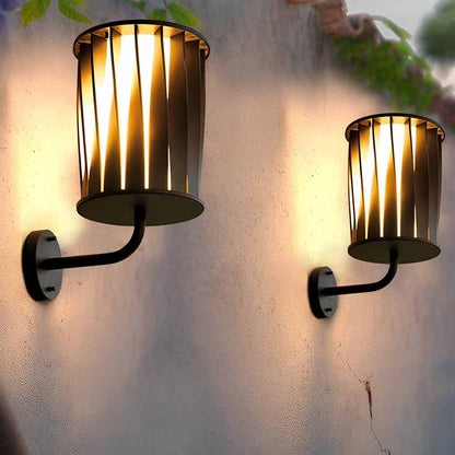 Creative Twisted Waterproof LED Modern Outdoor Wall Lamp Plug in Wall Lights