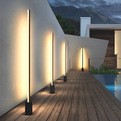 Minimalist Strip LED Waterproof Modern Outdoor Floor Lamp Lawn Lights