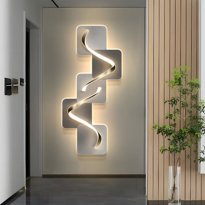 Geometric LED Wall Art Light USB Decorative Wall Painting