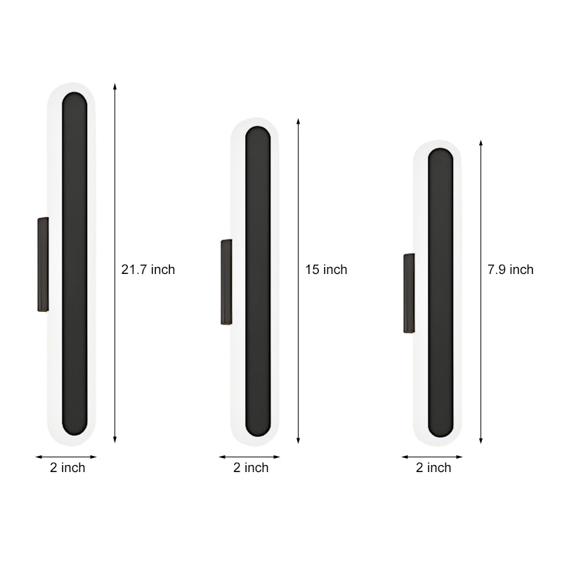 Long Strip Minimalist LED 3 Step Dimming Modern Indoor Wall Lights Fixture