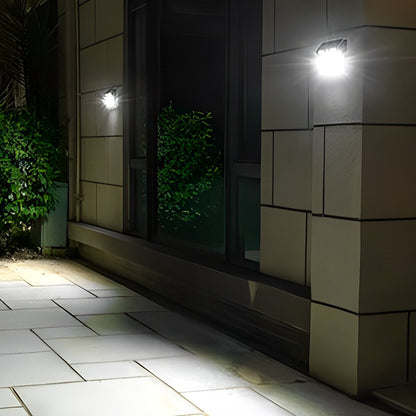 Rectangular Waterproof LED Motion Sensor Solar Wall Lights Outdoor Wall Lamp