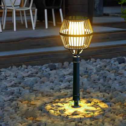 Waterproof Aluminum LED Matte Black Modern Solar Outdoor Lights Lanterns