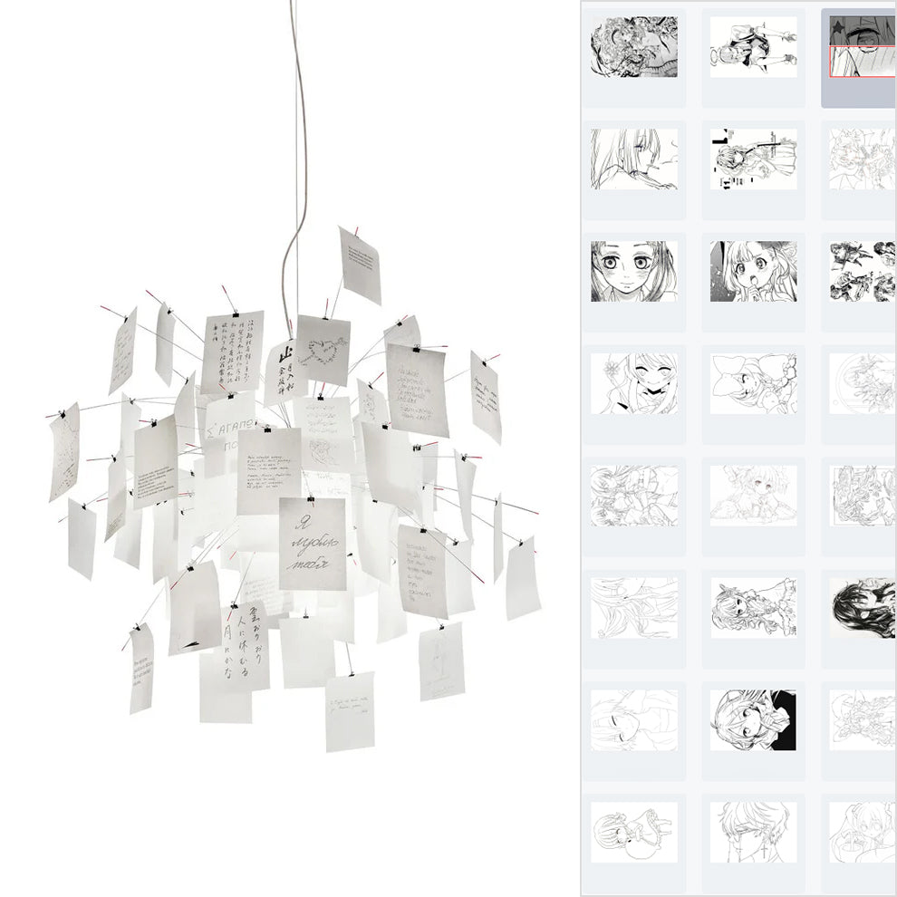 Paper Electrolier Chandelier