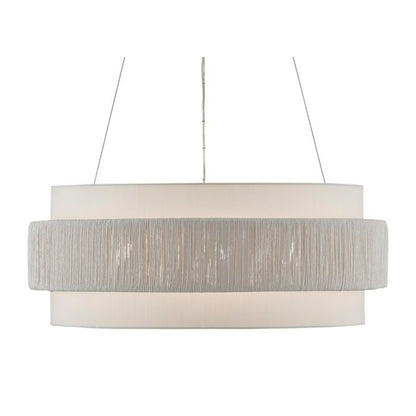 Rousham 6-Light Chandelier in Beige with Sugar White