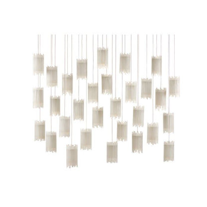 Escenia 30-Light 30 Light Pendant in Natural with Painted Silver