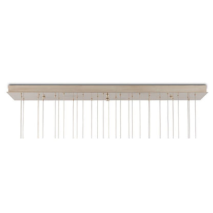 Escenia 30-Light 30 Light Pendant in Natural with Painted Silver