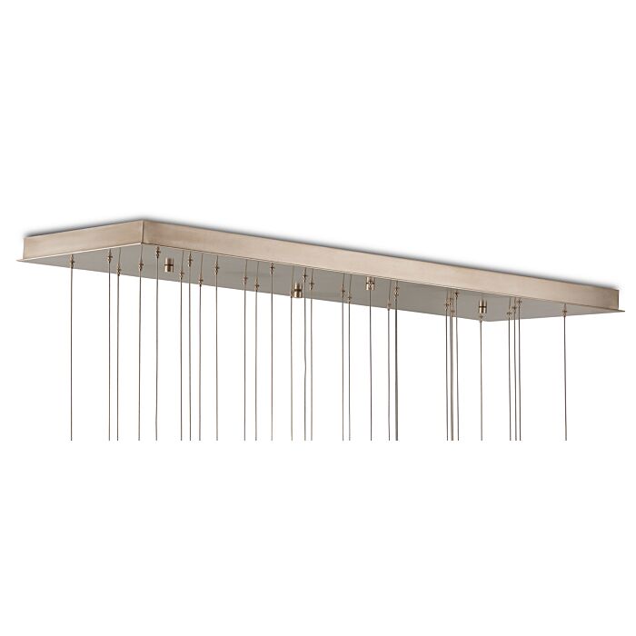 Escenia 30-Light 30 Light Pendant in Natural with Painted Silver