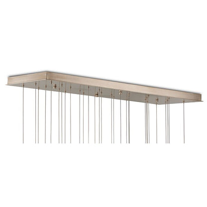 Escenia 30-Light 30 Light Pendant in Natural with Painted Silver