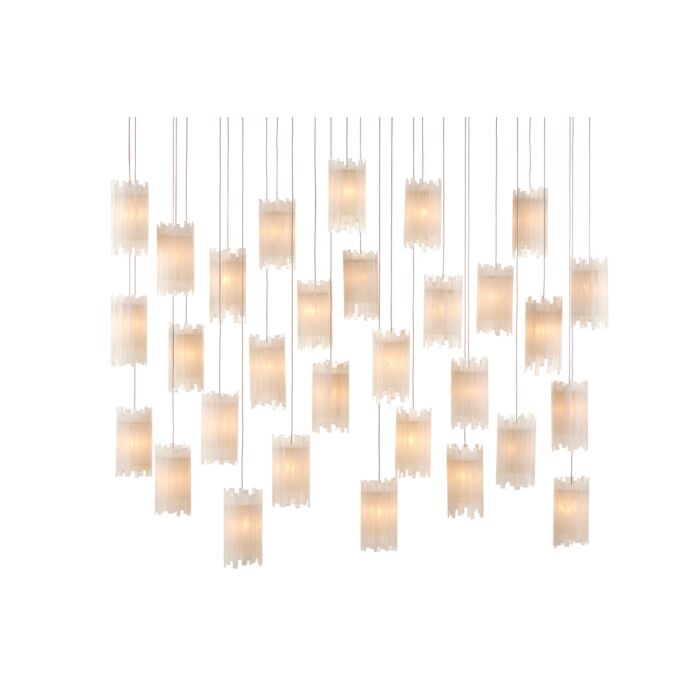 Escenia 30-Light 30 Light Pendant in Natural with Painted Silver