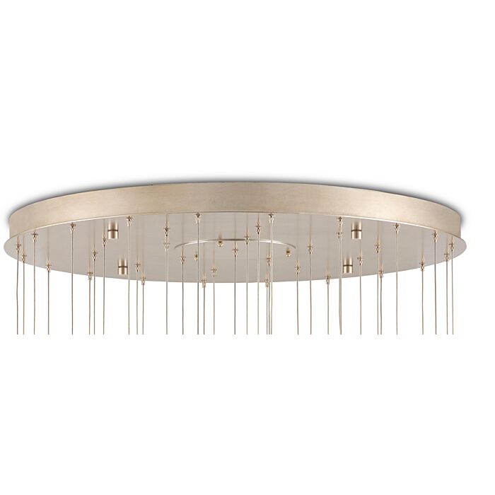 Piero 36-Light 36 Light Pendant in White with Painted Silver