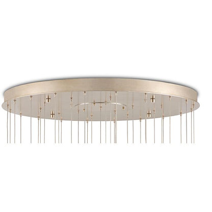 Piero 36-Light 36 Light Pendant in White with Painted Silver